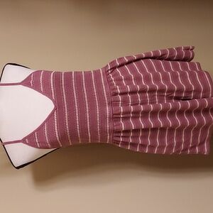 Wild Fable Striped Mauve & Pink Romper